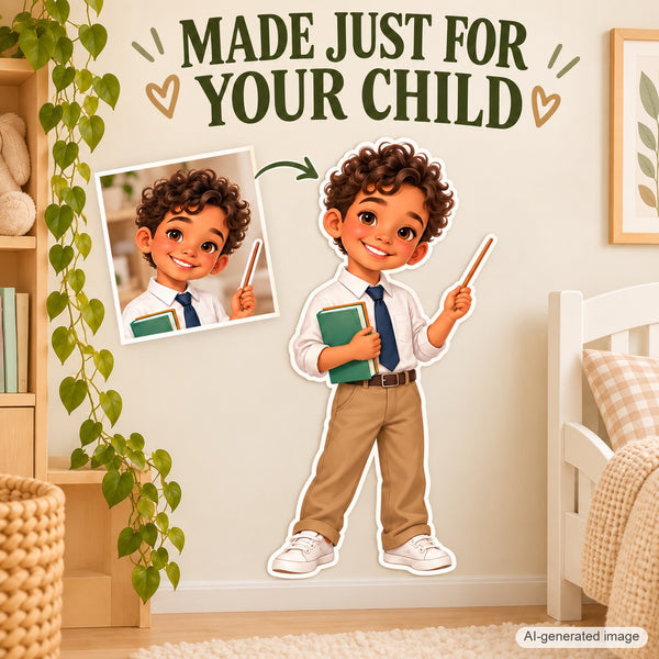 Personalized Teacher Wall Decal from Photo, Dream Job Sticker, image 14