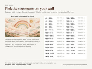 Watercolor Starry Rainbow Dreamland Wall Mural, image 4