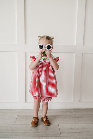 Gingham Strawberry Dress