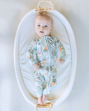 Easter Bamboo Zip Romper | Rad Rabbit