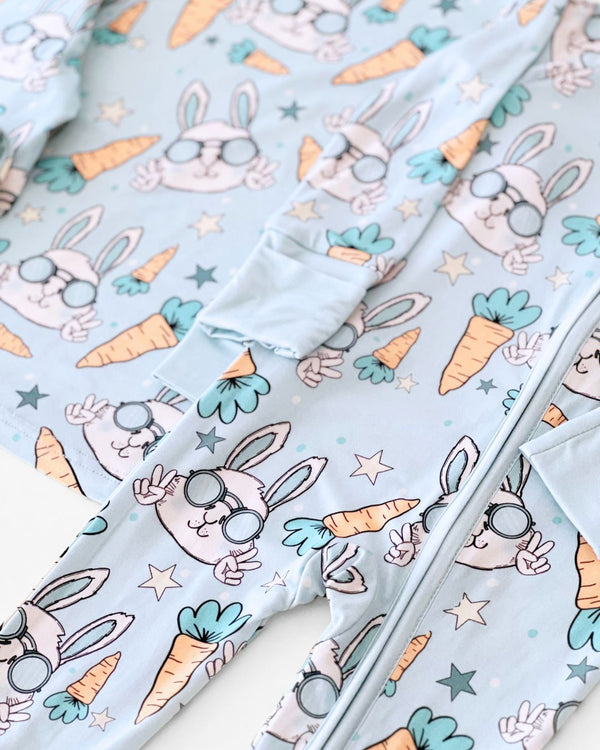 Easter Bamboo Zip Romper | Rad Rabbit