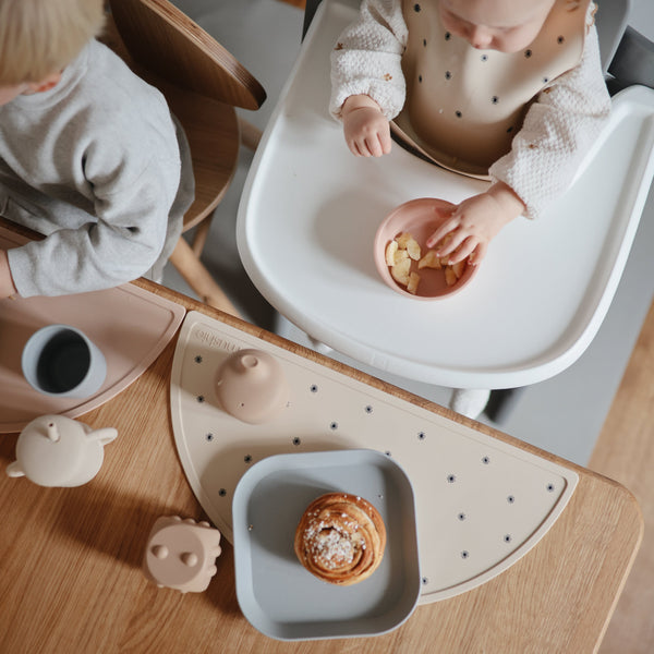 Mushie Silicone Suction Bowl for Babies Learning to Feed