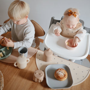 Mushie Silicone Suction Bowl for Babies Learning to Feed