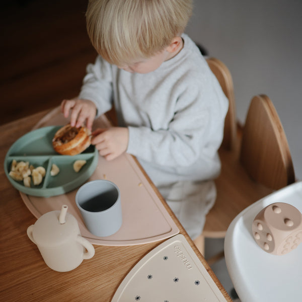 Mushie Dinnerware Cups Soft Colors Non-Toxic PP Plastic