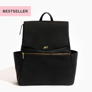 Freshly Picked Ebony Classic Diaper Bag II (Open Box) for Parents