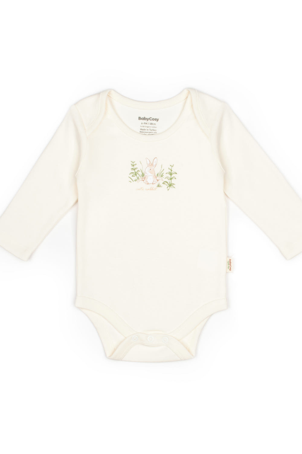 Ecru Bunny Long Sleeve Bodysuit