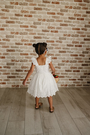 White Eyelet Dress