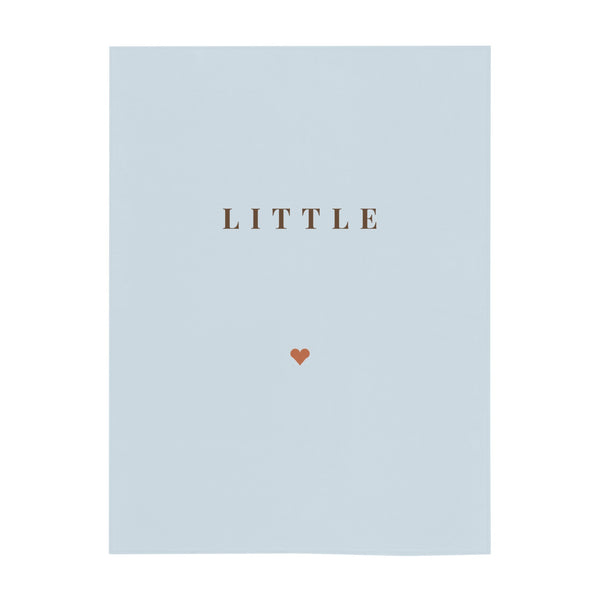 Personalize the Little Name minky baby blanket in sky with your baby's name
