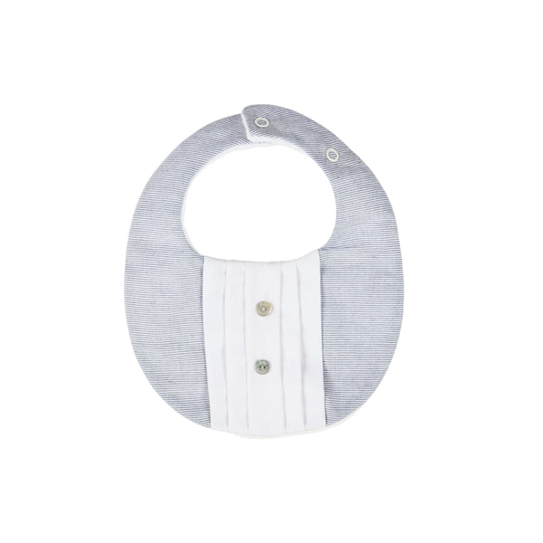 ENY | Baby Boys Blue Striped Cotton Bib