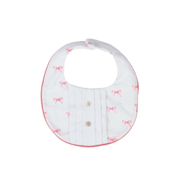 ENY | Girls Bow-Print Cotton Bib - MOOGCO Baby