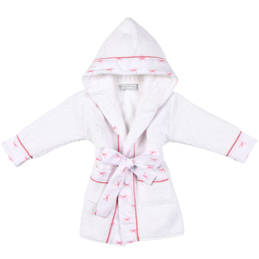 ENY | Girls Bow-Print Personalised Bathrobe - MOOGCO Baby