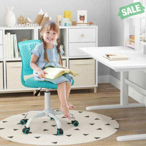 Ergonomic Children Study Chair with Adjustable Height-Turquoise