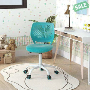 Ergonomic Children Study Chair with Adjustable Height-Turquoise