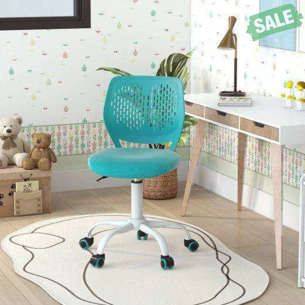 Ergonomic Children Study Chair with Adjustable Height-Turquoise