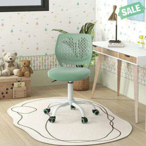 Ergonomic Children Study Chair with Adjustable Height-Green