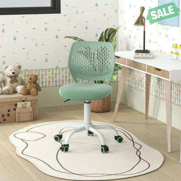 Ergonomic Children Study Chair with Adjustable Height-Green