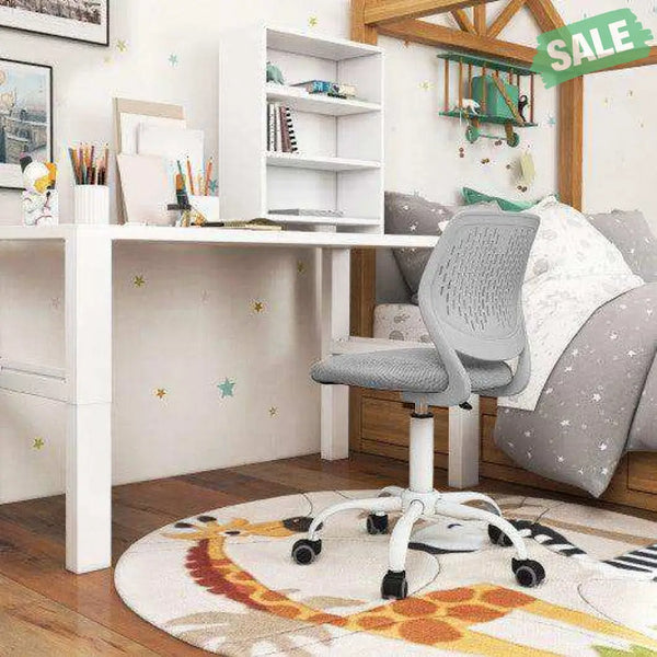 Ergonomic Children Study Chair with Adjustable Height-Gray