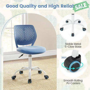 Ergonomic Children Study Chair with Adjustable Height-Blue