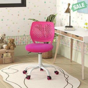 Ergonomic Children Study Chair with Adjustable Height-Pink
