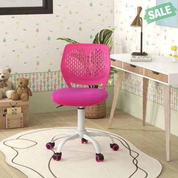 Ergonomic Children Study Chair with Adjustable Height-Pink
