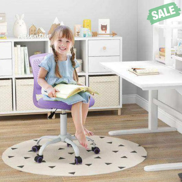 Ergonomic Children Study Chair with Adjustable Height-Purple