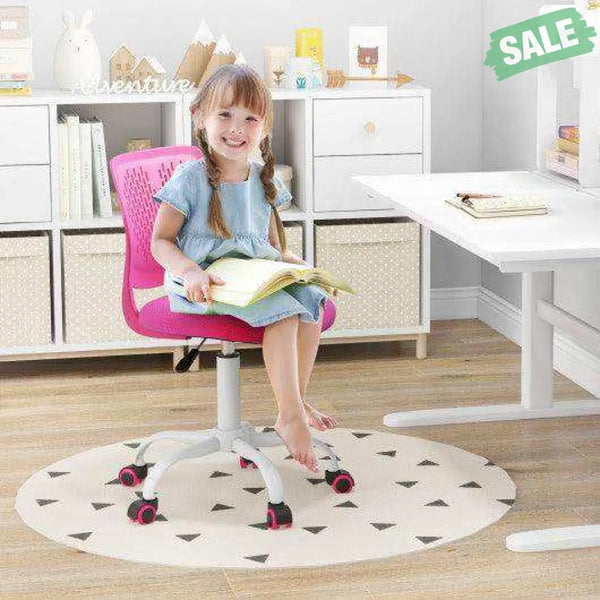 Ergonomic Children Study Chair with Adjustable Height-Pink