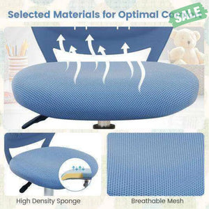 Ergonomic Children Study Chair with Adjustable Height-Blue