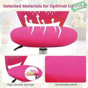 Ergonomic Children Study Chair with Adjustable Height-Pink