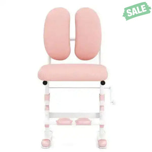 Ergonomic Height-adjustable Kids Study Chair with Double Back Support-Pink Pink Kids Chairs & Seating