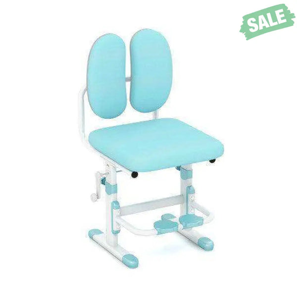 Ergonomic Height-adjustable Kids Study Chair with Double Back Support-Pink Pink Kids Chairs & Seating