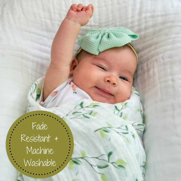 Relaxing Eucalyptus Baby Muslin Swaddle Blanket