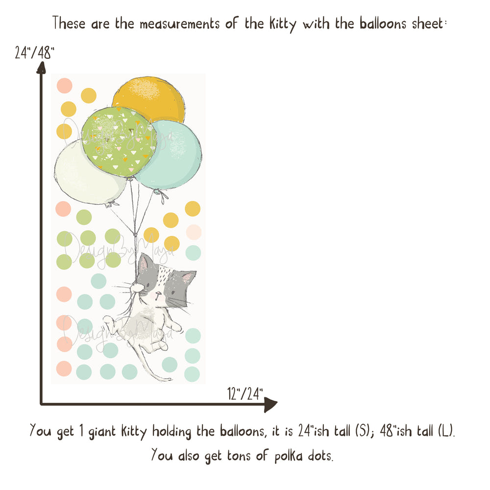 Baby animals in hot air balloons - colorful fabric nursery wall art decals for playful decor.
