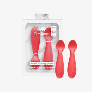 Baby-Led™ Tiny Spoons for easy feeding, designed for little hands, shown at angle 14.