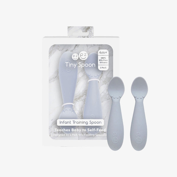 Baby-Led™ Tiny Spoons in angle 8 view, perfect feeding utensils for little hands.