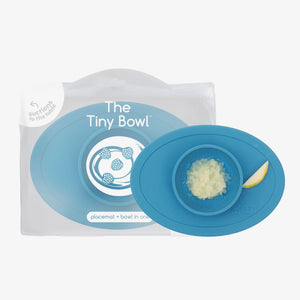 Tiny Bowl for babies, angled view showcasing its cute design and perfect size for little hands.
