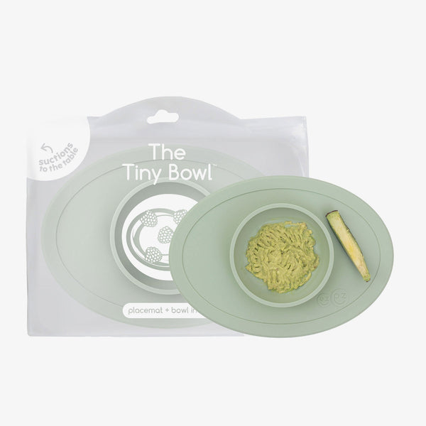 Tiny Bowl for babies, angled view showcasing its cute design and perfect size for little hands.