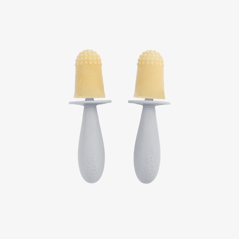 Tiny Pops baby feeding utensils set, featuring colorful, safe, and ergonomic designs for easy feeding.