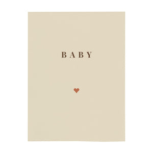 Personalize the Baby Surname minky baby blanket in oat with your baby's name