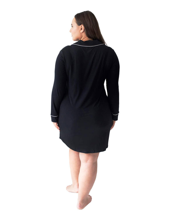 Bamboo Long-Sleeve Postpartum Sleep Shirt
