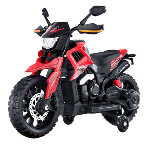 Kids' 12V Electric Ride-On Motorcycle with LED Lights