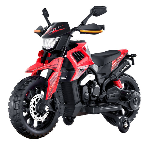 Kids' 12V Electric Ride-On Motorcycle with LED Lights