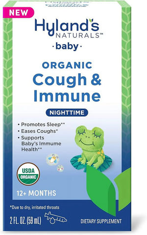 Hyland's - Baby Organic Cough & Immune Nighttime, 2 fl oz - Natural Relief