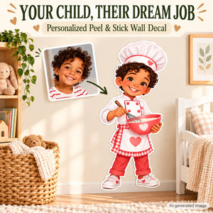 Personalized Baker Wall Decal from Photo, Dream Job Sticker, image 2