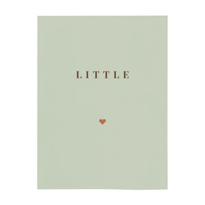 Personalize the Little Name minky baby blanket in sage with your baby's name