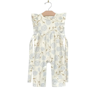 Flutter Long Romper - Hydrangea