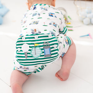 Boys Fairway Shortie Golf Romper - MOOGCO Baby