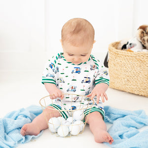 Boys Fairway Shortie Golf Romper - MOOGCO Baby
