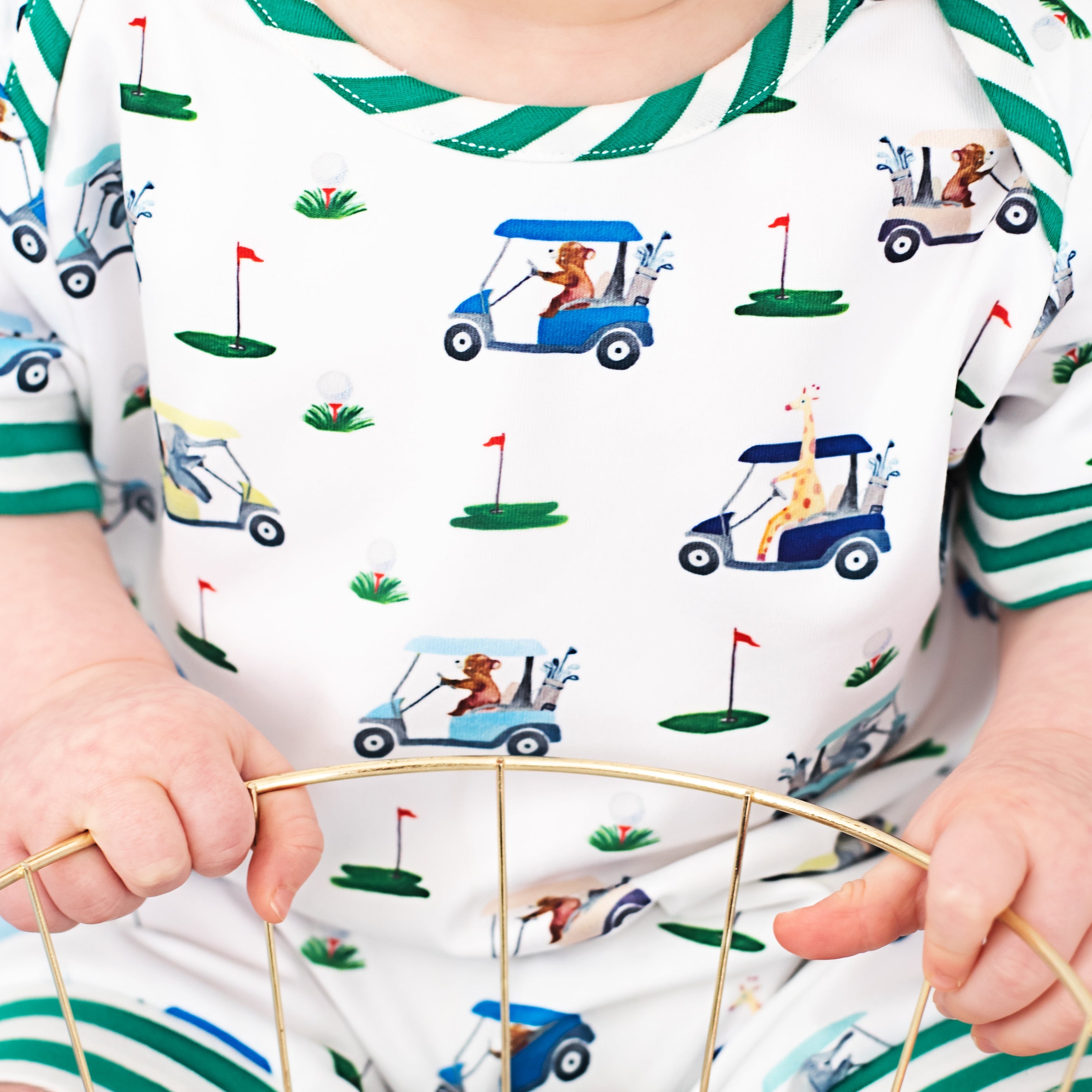 Boys Fairway Shortie Golf Romper - MOOGCO Baby