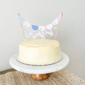 Fairy Scalloped Pennant Cake Banner