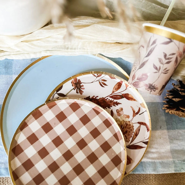 Fall Floral Leaf Floral Party Cup (8pcs)